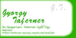 gyorgy taferner business card